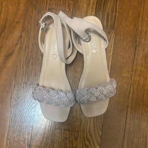 Steve Madden Beige Braided Sandals